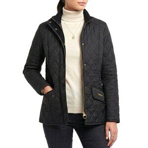 Barbour Black Quilted Utility Jacket